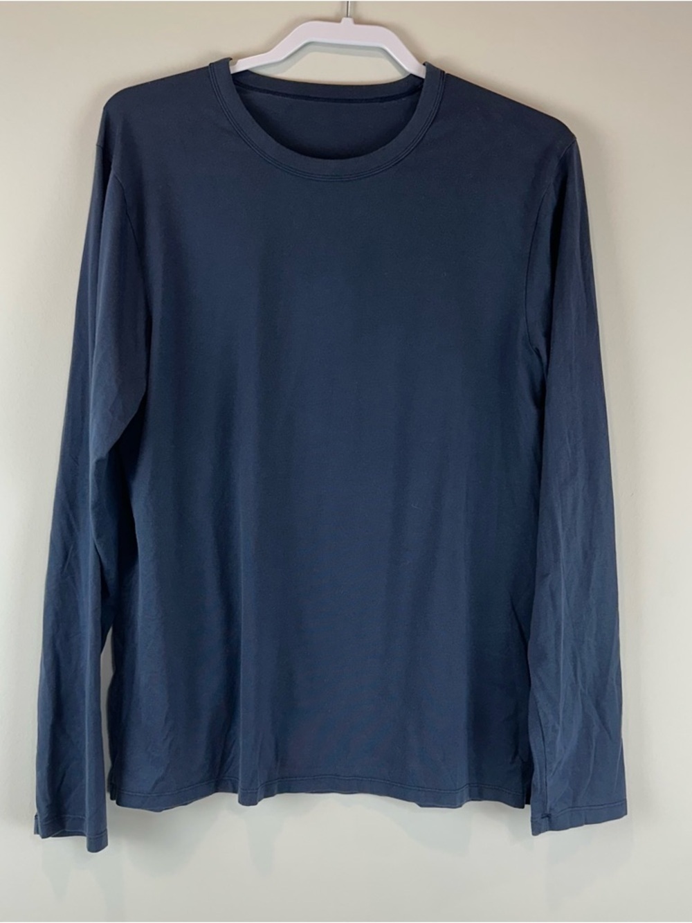 Lululemon Women’s Dark Blue Long Sleeve Crewneck Athleisure Tee Shirt Size 14